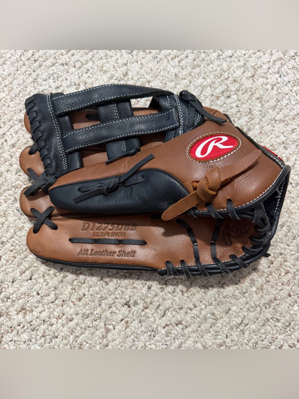 Rawlings Men Baseball Glove 12 3/4 Inch D1275DBB Premium Series Left Hand Throw